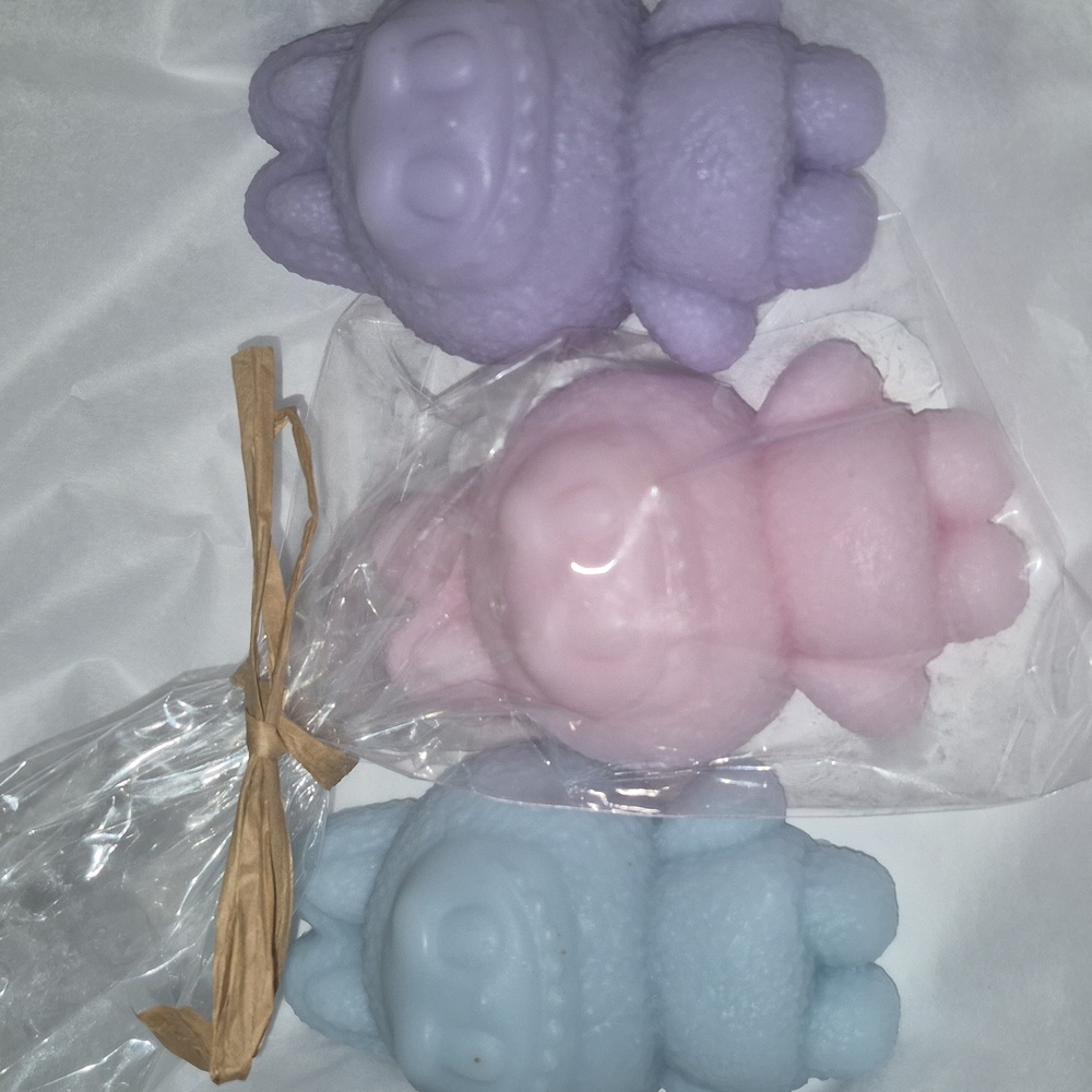 Pastel Animal-Shaped Bath Soaps Set